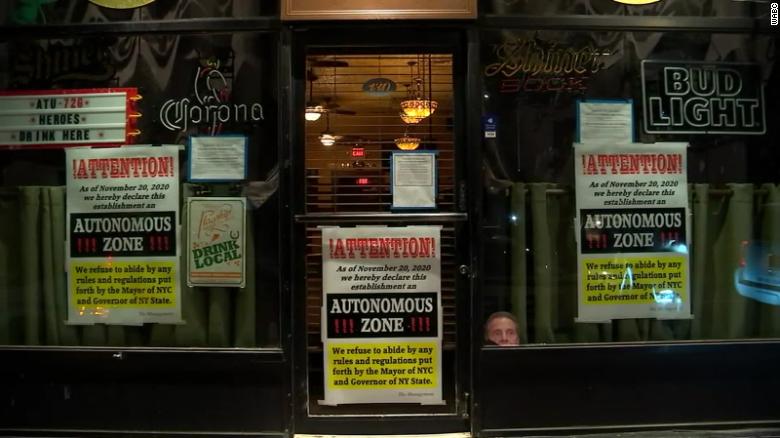Staten Island bar shut down after declaring itself an 'autonomous zone' and defying Covid-19 rules, sheriff's office says