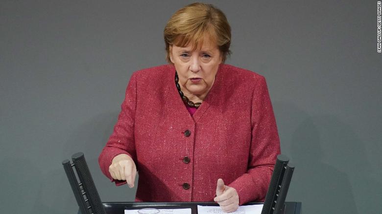 Merkel pleads with Germans to avoid a 'last Christmas with the grandparents,' as country smashes daily death record