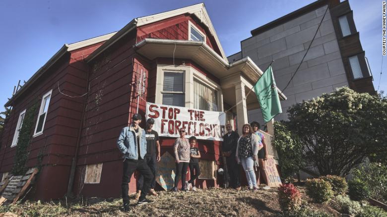 Tensions over eviction of Black-Indigenous family in Portland reach boiling point as protesters clash with police