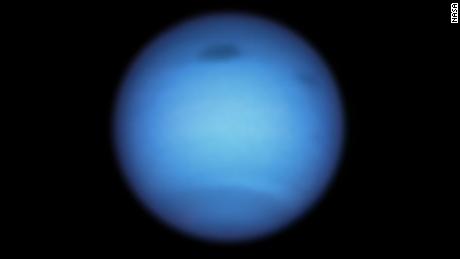 Hubble watches massive storm on Neptune reverse course