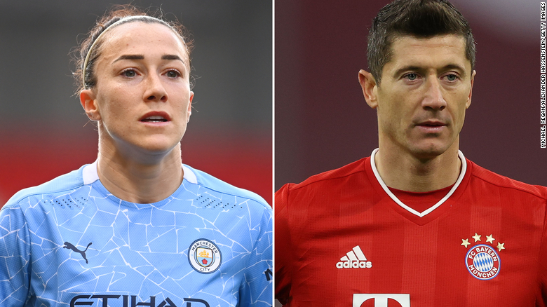 Robert Lewandowski and Lucy Bronze named players of the year at the Best FIFA Football Awards