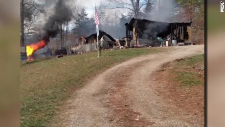 The fire destroyed the Davidson home.