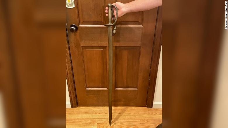 A sword taken from a Revolutionary War statue as a prank 40 years ago is finally returned
