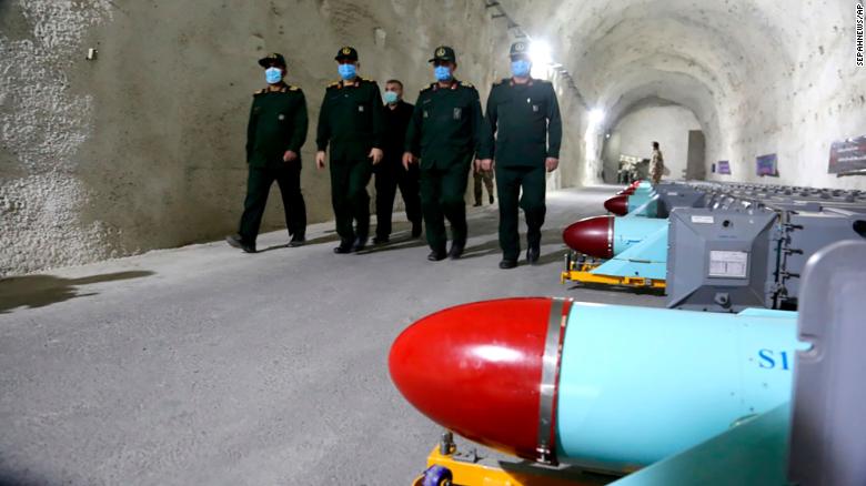 Iran unveils underground missile base on Gulf coast, state media says