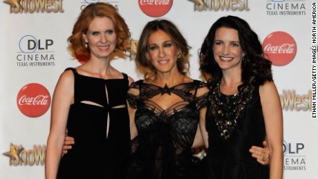 (From left) Cynthia Nixon, Sarah Jessica Parker and Kristin Davis will star in the new &quot;Sex and the City.&quot; 