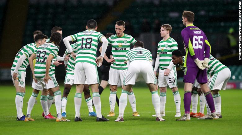 Celtic draws with Hibernian after 13 players forced to self-isolate