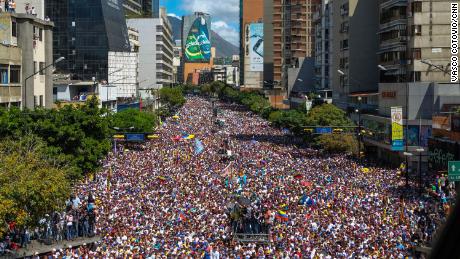 Ein Anti-Maduro-Protest im Jahr 2019.