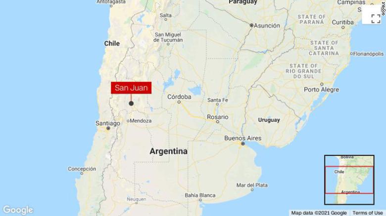 6.4 quake strikes Argentina's San Juan province, no tsunami warning issued