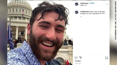 Edward Jacob Lang posted a string of social media posts from the Capitol riots that were cited by prosecutors.