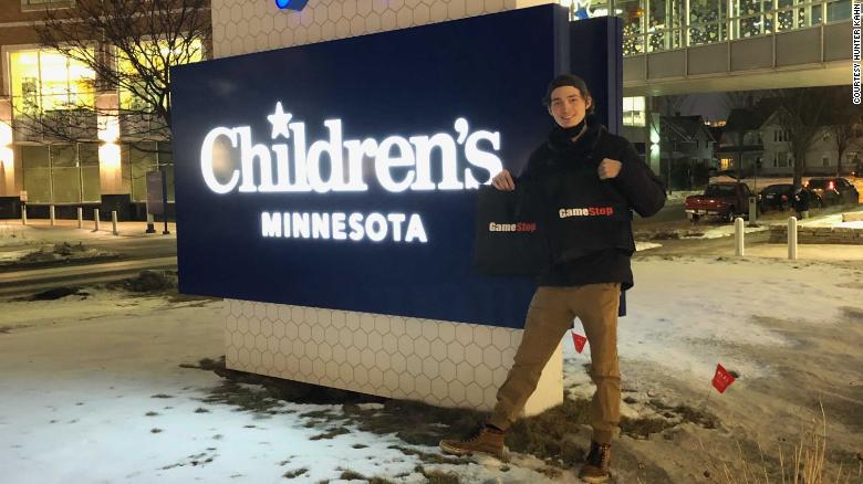 A college student made big bucks off GameStop stock. Now he's donating video games to a children's hospital