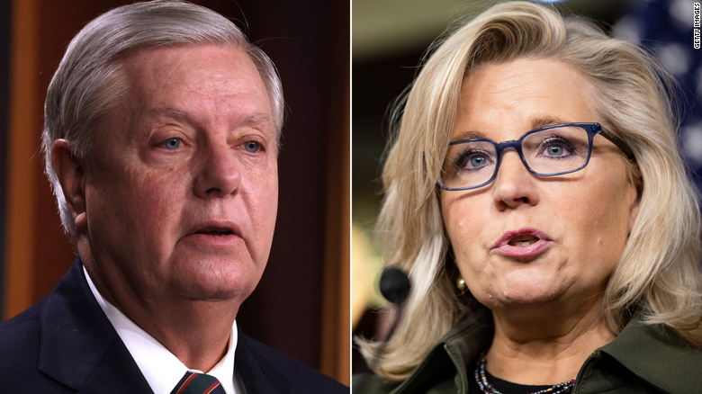 Lindsey Graham defends Liz Cheney amid attacks from Trump allies