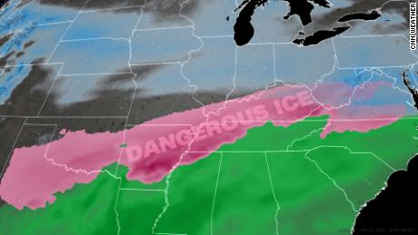 A crippling ice storm will stretch 1,600 miles across the US