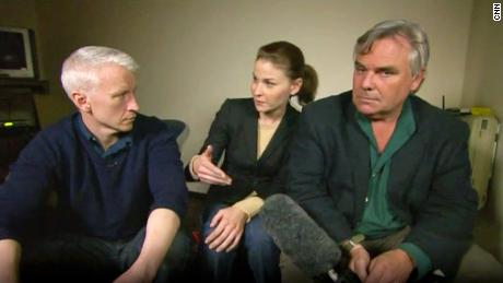 Anderson Cooper, Hala Gorani und Ben Wedeman von CNN verankerten Shows aus Kairo während des Arabischen Frühlings 2011.