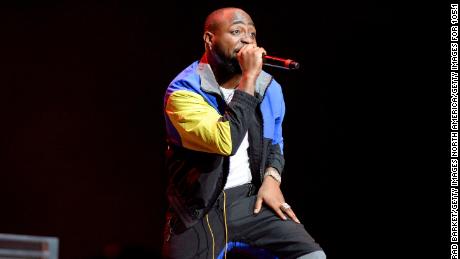 Davido performs at Prudential Center on October 26, 2019 in Newark, New Jersey.