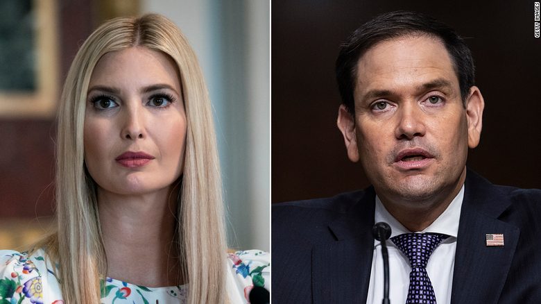 Ivanka Trump tells Marco Rubio she won't challenge him for Florida Senate seat