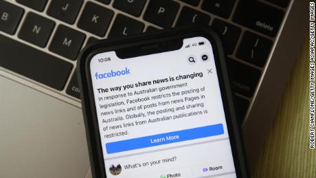 Facebook blocks news sharing in Australia in response to government proposal