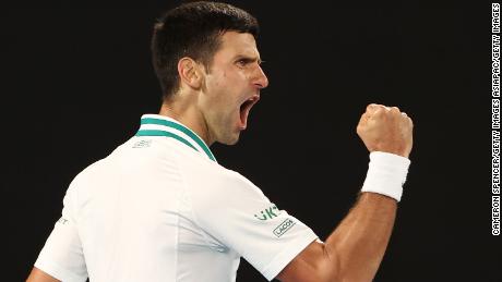 Djokovic is now just two grand slams behind the all-time record of 20 jointly held by Rafael Nadal and Roger Federer.