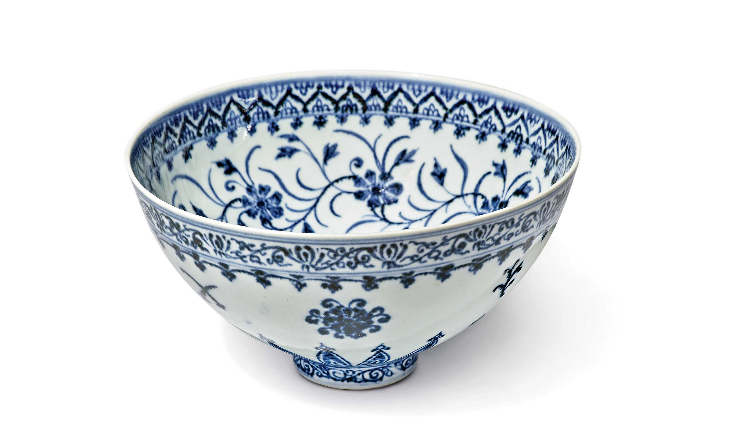 Vintage blue and white bowl
