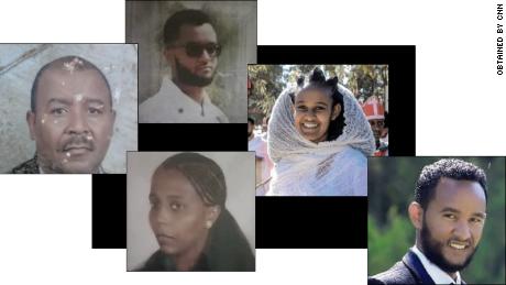 (Clockwise from left) Isayas Asgedom, Isaaq Isayas Asgedom, Arsema Yemane, Biniam Yemane and Alemtsahay Asgedom were all killed at the house where Marta was staying. 