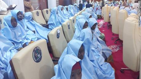 The armed men kidnapped the girls while raiding a state-run school in Zamfara State, northwest Nigeria.