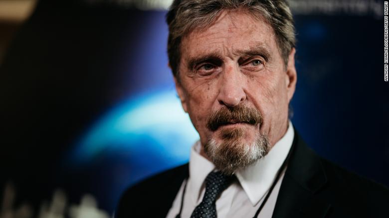 John McAfee facing charges for alleged cryptocurrency 'pump and dump' scheme on Twitter
