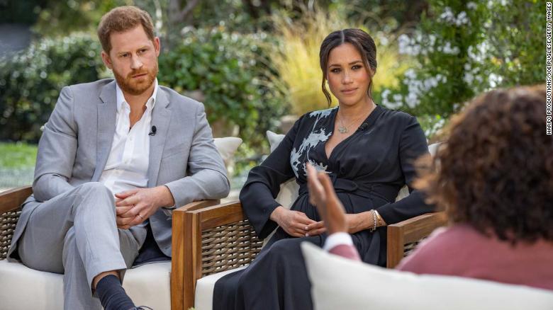 Buckingham Palace says royal family is 'saddened' in first statement since Harry and Meghan interview
