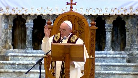 Pope Francis visits Iraqi church once attacked by ISIS