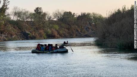 CNN observed a raft taking migrants across the Rio Grande to Texas multiple times.