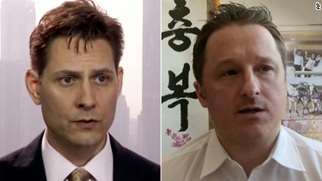 Beijing claims that Kovrig (right), was &quot;stealing sensitive information and intelligence through contacts in China since 2017,&quot; while Spavor, is accused of providing intelligence to Kovrig. 