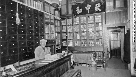 A Chinese apothecary in San Francisco&#39;s Chinatown is shown in the mid-1880s.