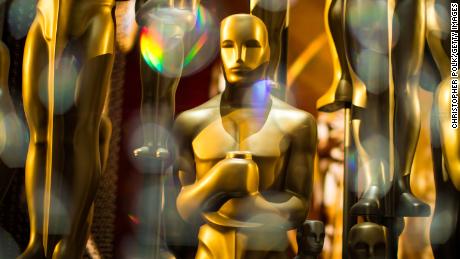 Oscar statues are seen backstage during the 88th Annual Academy Awards at Dolby Theatre in Hollywood, California, February 28, 2016. 