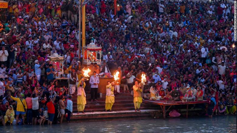 Mass religious festival goes ahead in India, despite Covid fears as country enters second wave
