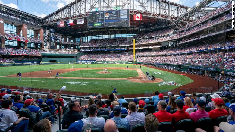 Texas Rangers sell over 38,000 tickets to home opener, marking one of the first full-capacity sporting events in a year