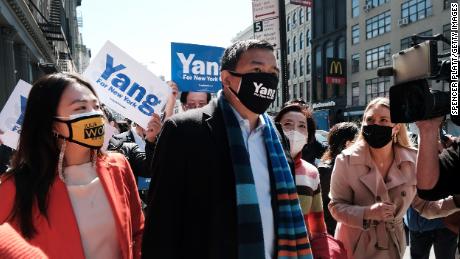 Yang has been working to draw attention to recent assaults against Asians both in New York and the country. 