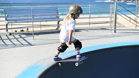 Paige spends much of her free time at Bato Yard Skatepark.