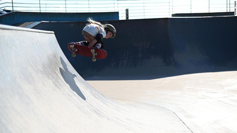 The world's next skateboard star is a 6-year-old Australian girl riding ramps double her size