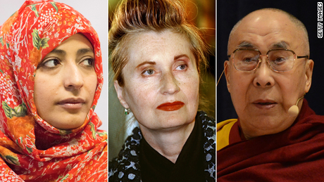 Tawakkol Karman, Elfriede Jelinek and Dalai Lama are among the signatories fo the letter. 