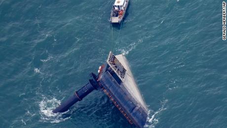 Sixth body recovered after ship with 19 on board capsized last week off the Louisiana coast