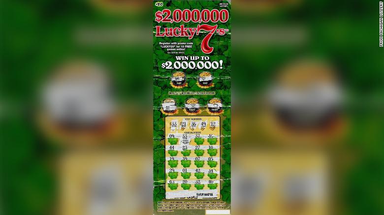 A man won $  2 million from a scratch off lottery ticket after losing everything in a flood