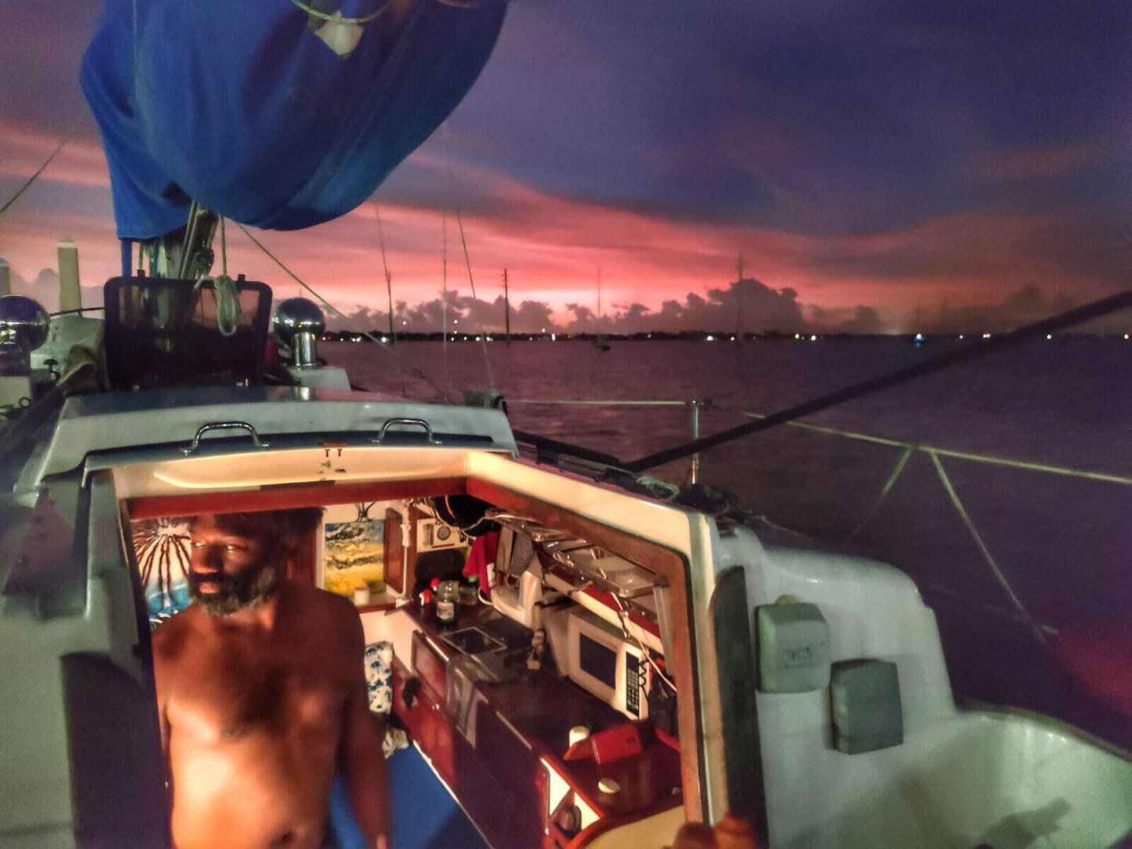 Girl Peeing On Boat