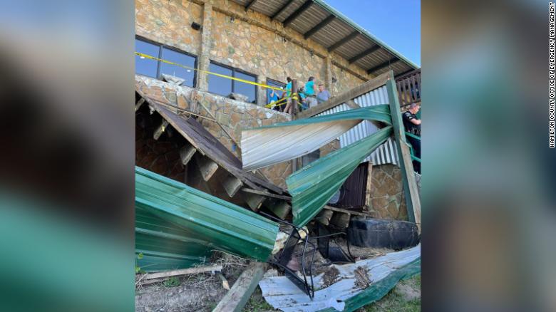 11 people were injured in a restaurant deck collapse in Tennessee