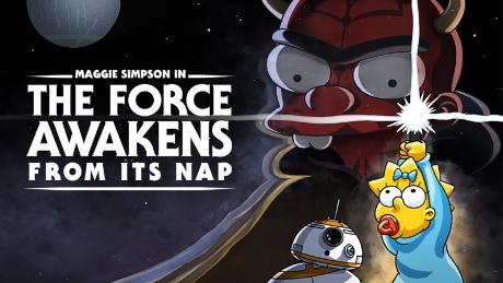 Maggie Simpson in &quot;The Force Awakens from its Nap.&quot;
