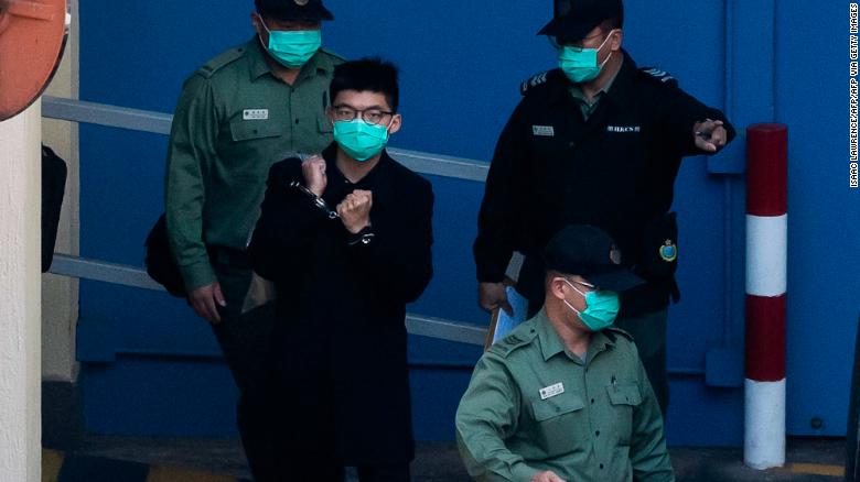 Hong Kong court jails Joshua Wong and other activists over Tiananmen rally