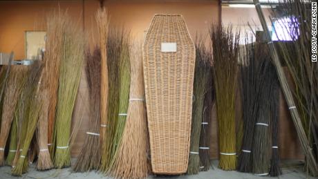 Musgrove Willow produces more than 100 coffins each week, made from willow grown in Somerset, England.