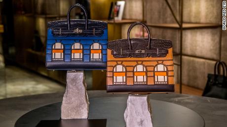 Prive Porter is currently selling a pair of &quot;day and night&quot; limited editions of the Faubourg Sellier Birkin handbags for $450,000.