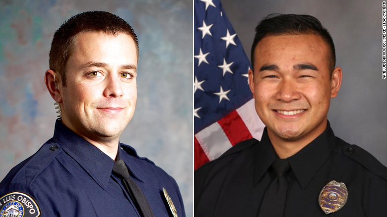 Two California police officers were killed while on duty in a 24-hour span, los funcionarios dicen