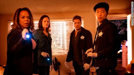 Paula Newsome, Jorja Fox, Matt Lauria and Jay Lee in &#39;CSI: Vegas&#39; 