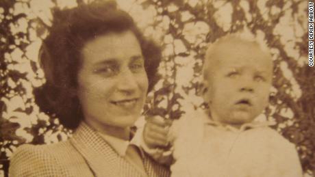 Jo Thomson and her son Robin, Rachel Egan&#39;s father, in an undated photo.