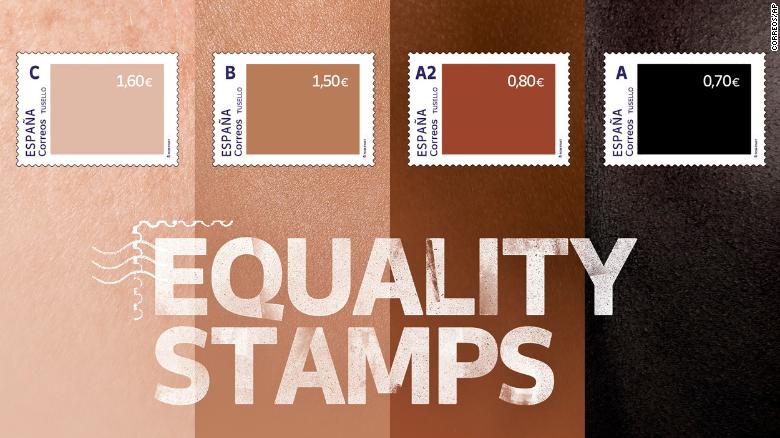 Spain's postal service ends its skin color-inspired stamp campaign that made the lightest stamps the most expensive