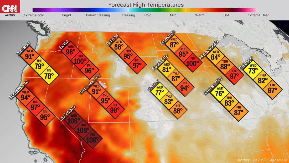 Heat Wave Pushes East Raising Temperatures In Major Cities This